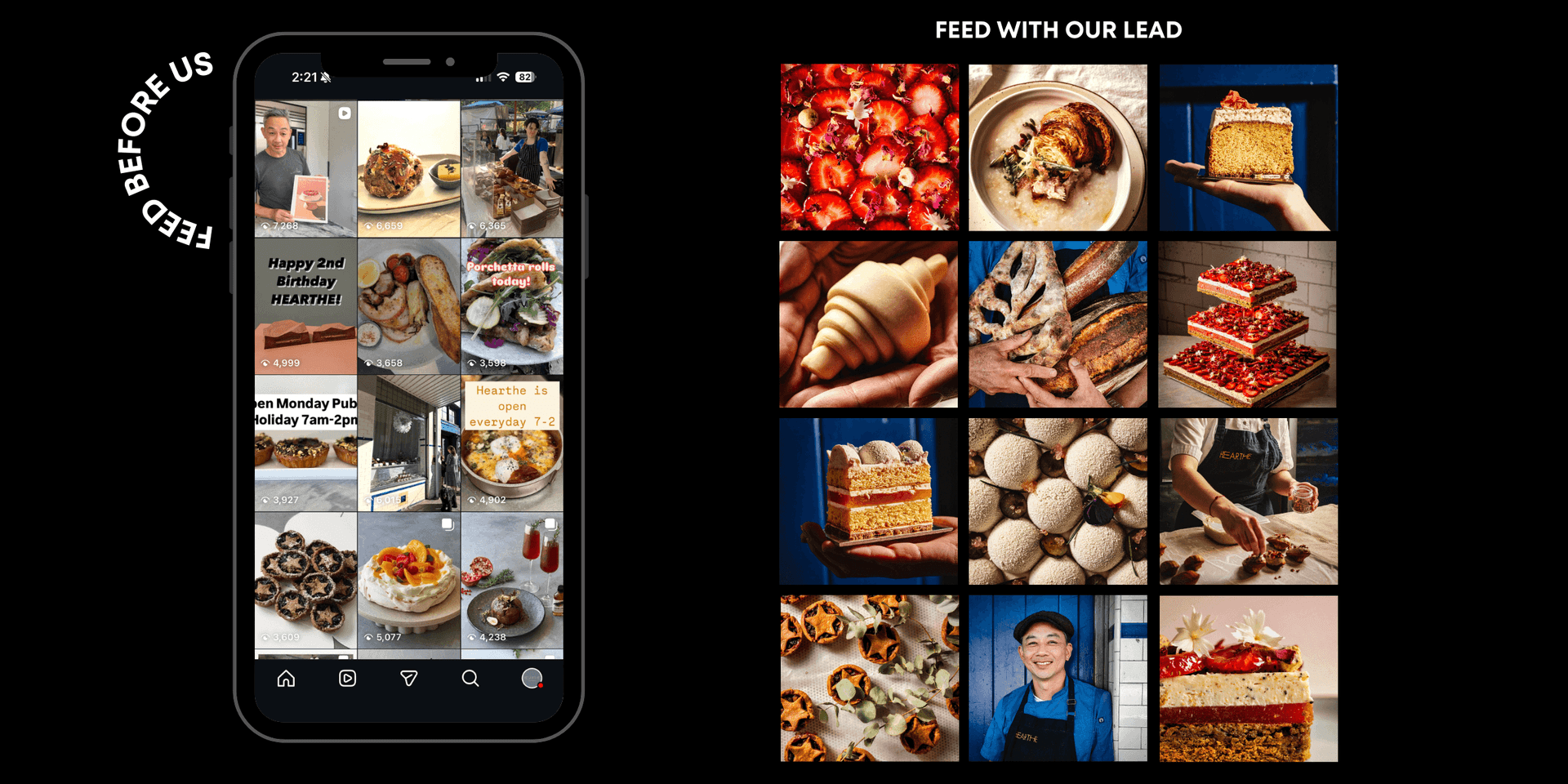 Hearthe before and after