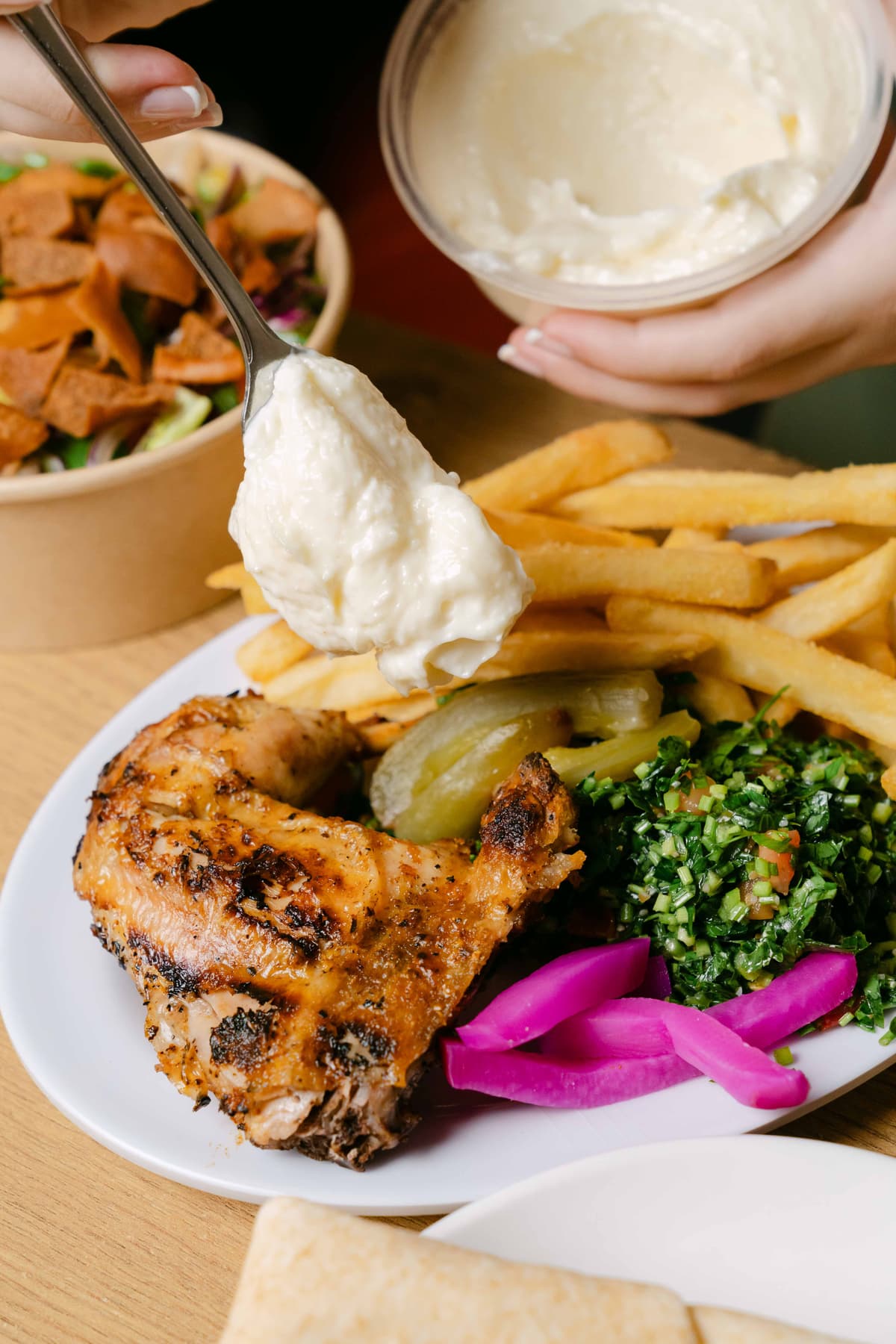 Campaign photography – chicken garlicsauce photography