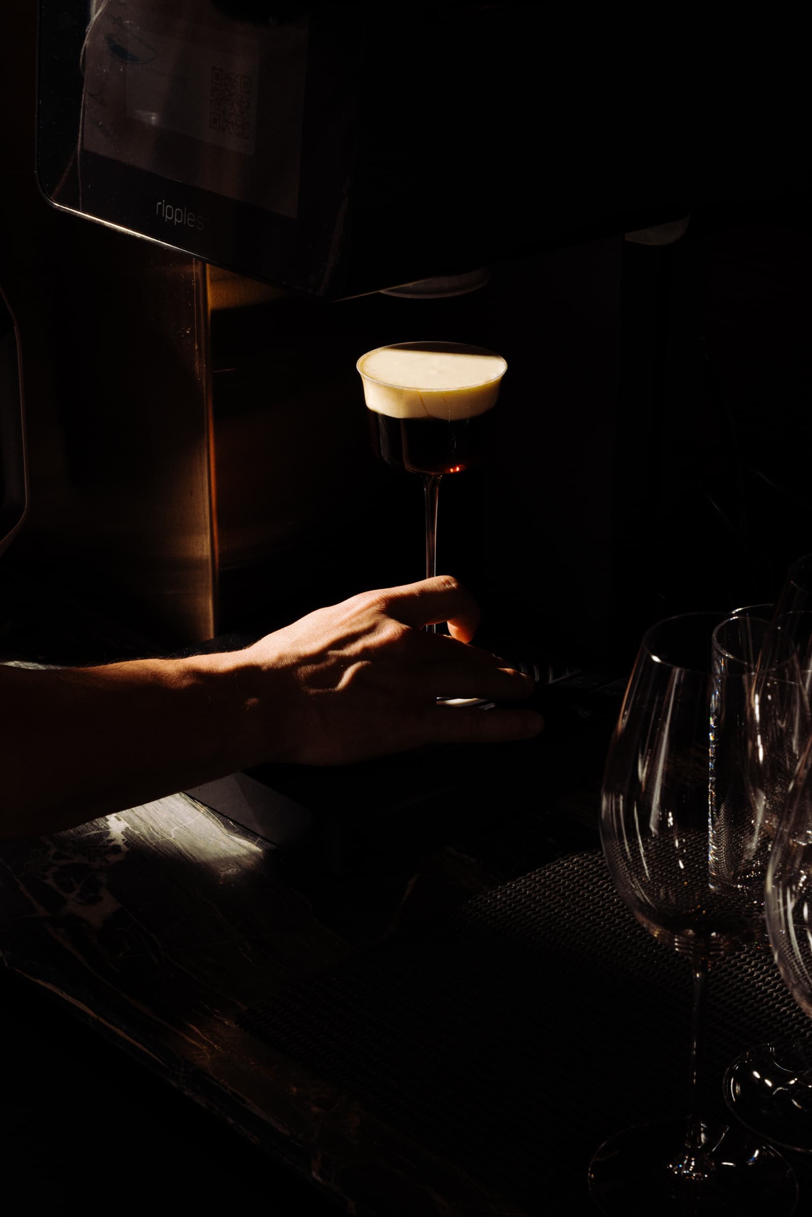 Moody cocktail photography for Sydney bar social media