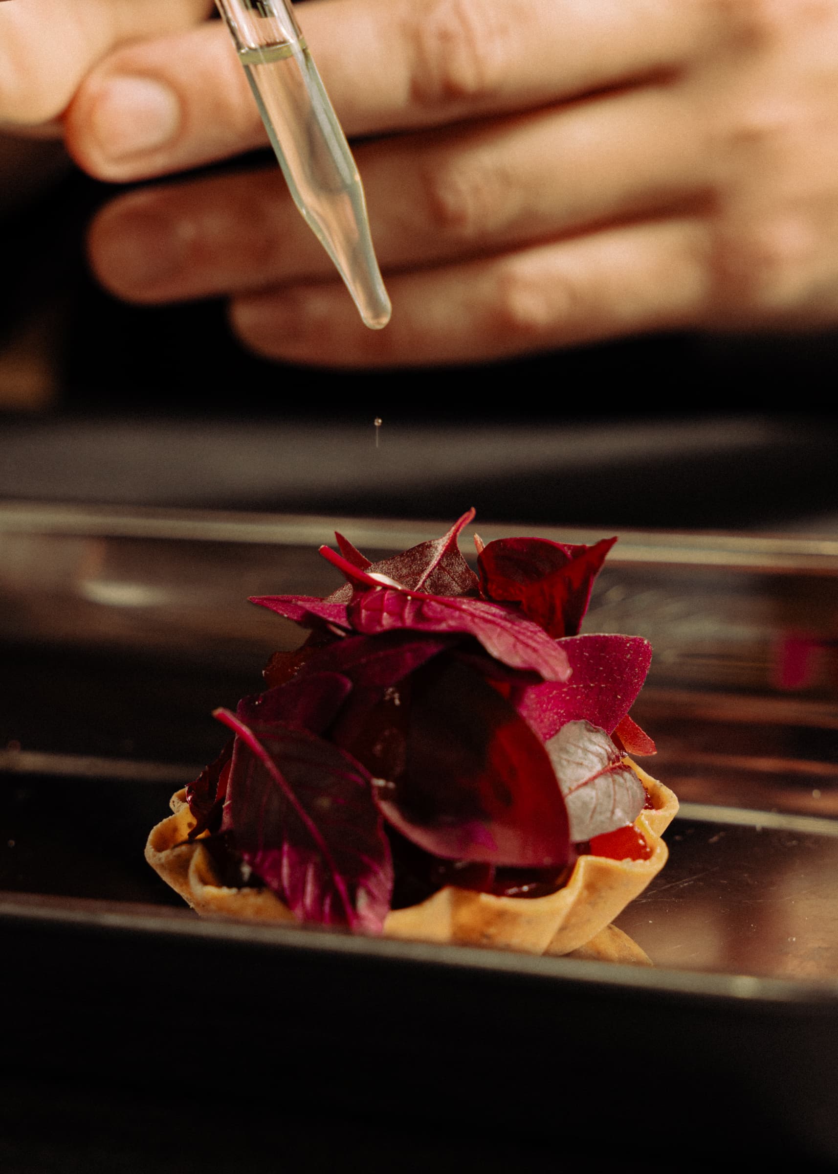 Macro food preparation photography for restaurant content